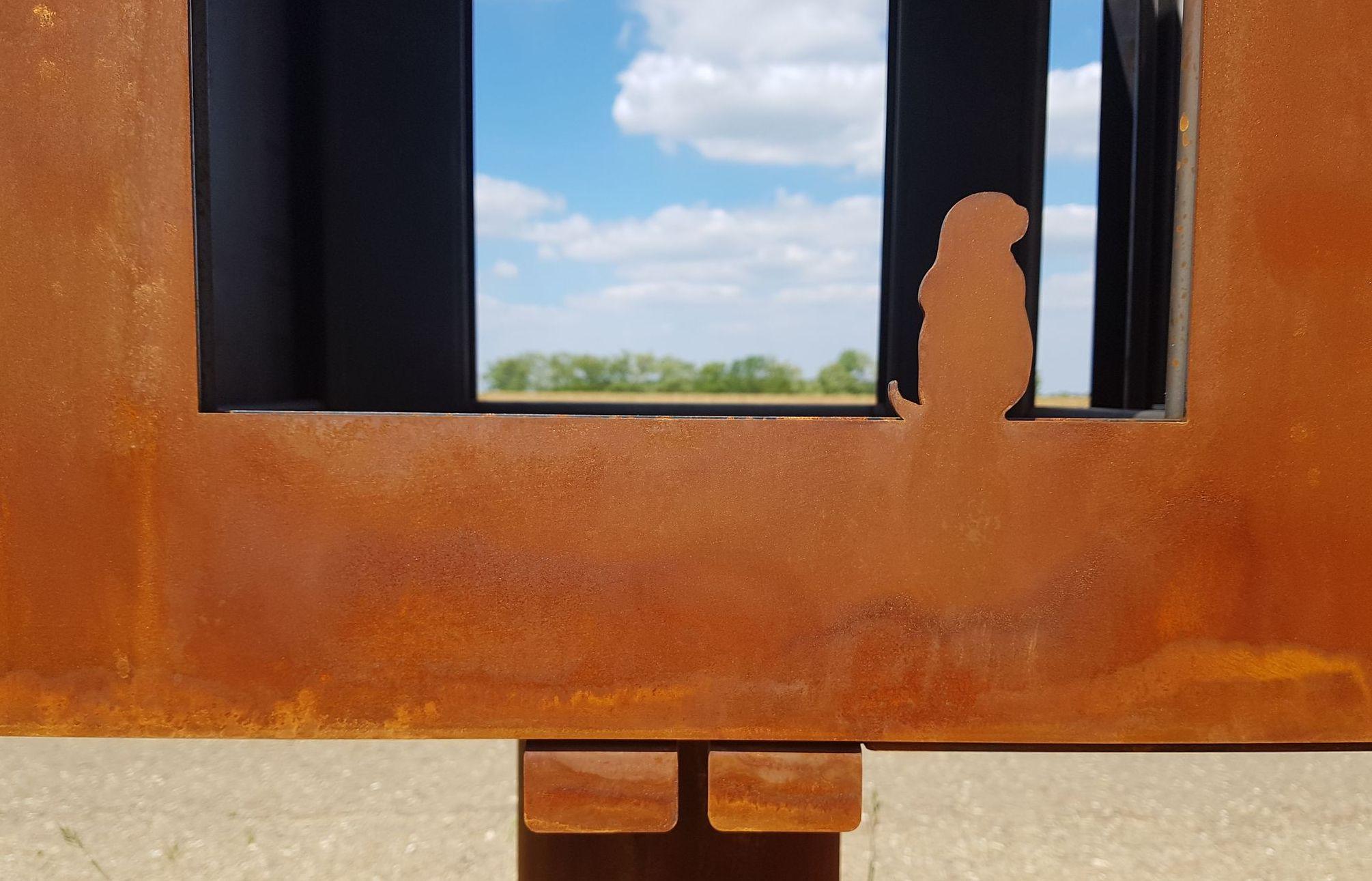 Woodchuck S - Operation of garden stove in weathering steel